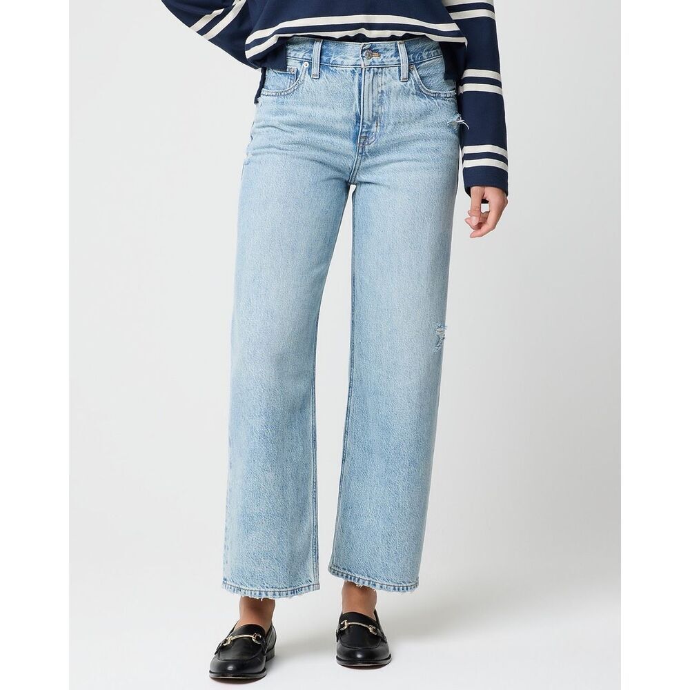 J. Crew '90s vintage baggy jean Clear Light Blue Wash Size 31 NWT BX556